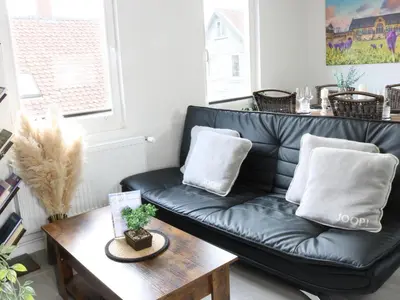 Ein Sitzbereich in der Unterkunft Heimat Goslar Apartments 