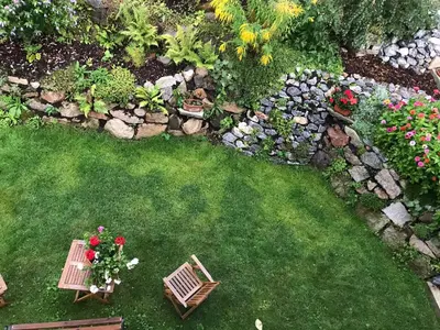 Ein Garten an der Unterkunft Urlaub beim Fürst