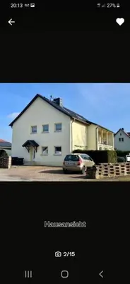 Das Gebäude in dem sich die Ferienwohnung befindet
