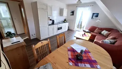 Küche/Küchenzeile in der Unterkunft Haus Samantha