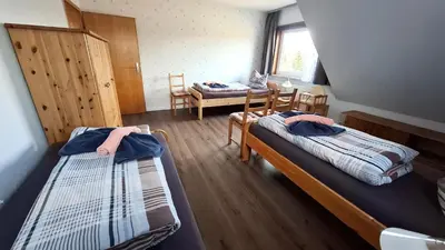 Ein Bett oder Betten in einem Zimmer der Unterkunft Haus Samantha