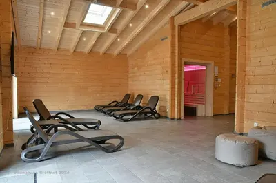 Das Fitnesscenter und/oder die Fitnesseinrichtungen in der Unterkunft Feriendorf Blauvogel BV 56