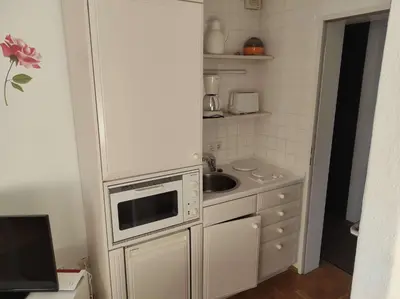 Küche/Küchenzeile in der Unterkunft Ferienwohnung Ilse