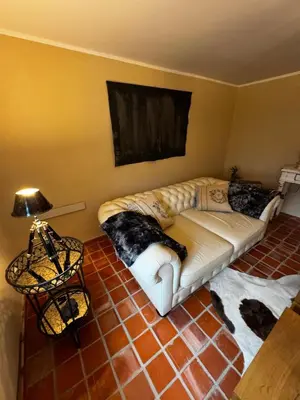 Ein Sitzbereich in der Unterkunft Villa Dankward