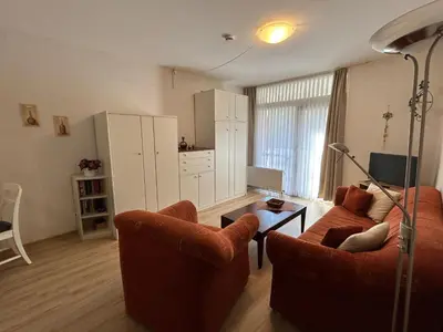 Ein Sitzbereich in der Unterkunft Riefenbach