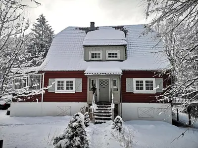 Herzhausen im Harz - Dein Schwedenhaus für 10 Personen im Winter