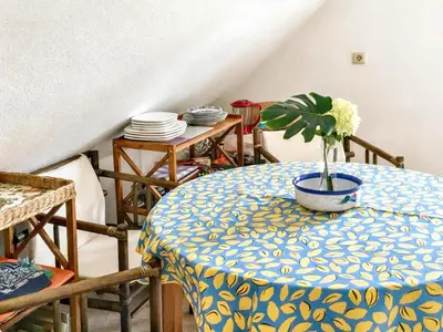 Ein Sitzbereich in der Unterkunft Villa Charlotte