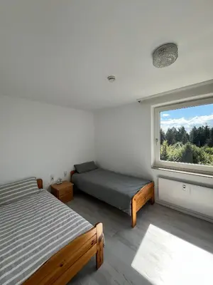 Ein Bett oder Betten in einem Zimmer der Unterkunft Bocksberg Horizont