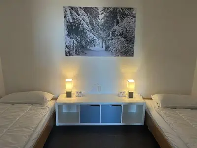 Ein Bett oder Betten in einem Zimmer der Unterkunft Holiday apartment with 2 bedrooms