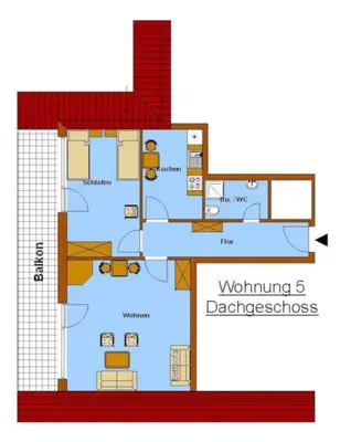 Grundriss der Unterkunft Haus Jasmin