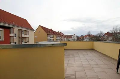 Ein Balkon oder eine Terrasse in der Unterkunft Gästewohnung 