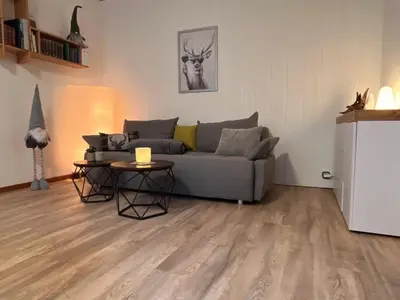 Ein Sitzbereich in der Unterkunft Lillys Apartment