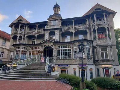 Das Gebäude in dem sich die Ferienwohnung befindet