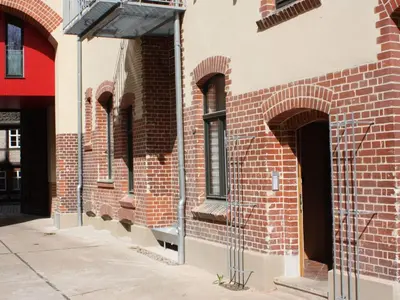Das Gebäude in dem sich die Ferienwohnung befindet