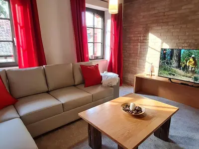 TV/Unterhaltungsangebot in der Unterkunft Apartment Ferienappartement 3 im Speicherwerk by Interhome