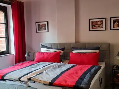 Ein Bett oder Betten in einem Zimmer der Unterkunft Apartment Ferienappartement 3 im Speicherwerk by Interhome