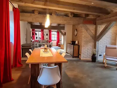 Ein Sitzbereich in der Unterkunft Apartment Ferienappartement 3 im Speicherwerk by Interhome