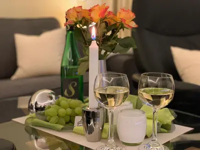 Getränke in der Unterkunft Apartment Ferienwohnung mit Infrarotwärmekabine by Interhome
