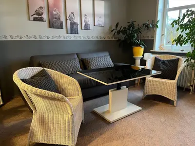 Ein Sitzbereich in der Unterkunft Apartment Das Spatzennest by Interhome
