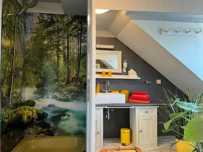 Küche/Küchenzeile in der Unterkunft Apartment Das Spatzennest by Interhome
