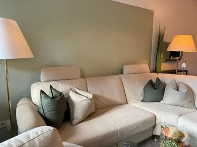 Ein Sitzbereich in der Unterkunft Apartment Ferienwohnung mit Infrarotwärmekabine by Interhome