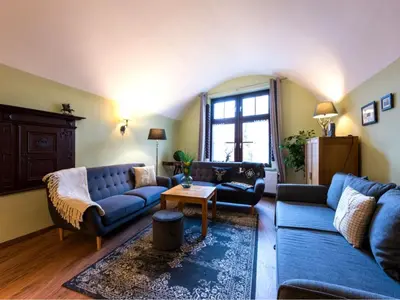 Ein Sitzbereich in der Unterkunft Apartment Gemütliche Ferienwohnung in Goslar by Interhome