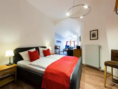 Ein Bett oder Betten in einem Zimmer der Unterkunft Apartment Burg im Zwinger Burgfee by Interhome