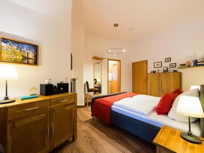 Ein Bett oder Betten in einem Zimmer der Unterkunft Apartment Burg im Zwinger Burgfee by Interhome