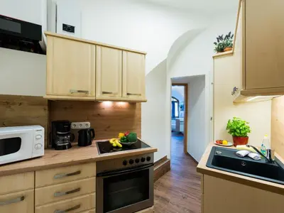 Küche/Küchenzeile in der Unterkunft Apartment Burg im Zwinger Burgfee by Interhome