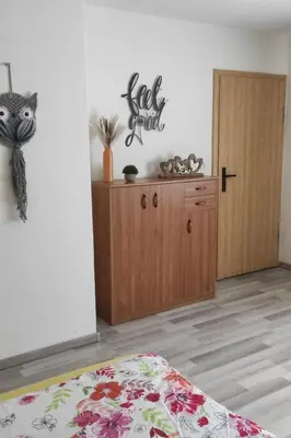 Ein Bett oder Betten in einem Zimmer der Unterkunft Holiday Home in Breitenstein mit Grill und Garten by Interhome