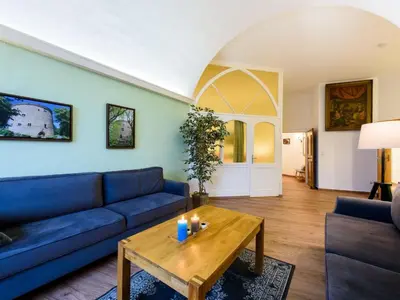 Ein Sitzbereich in der Unterkunft Apartment Appartement in Goslar by Interhome