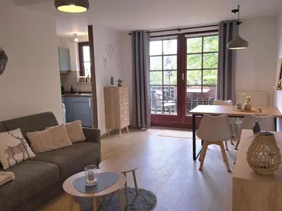Küche/Küchenzeile in der Unterkunft Apartment WALDLIEBE ♡ by Interhome
