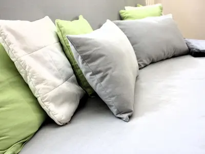 Ein Bett oder Betten in einem Zimmer der Unterkunft Apartment Wohlfühloase für Natur- und Gartenliebhaber by Interhome