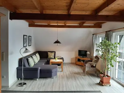 Ein Sitzbereich in der Unterkunft Apartment Fewo Stricker 12 by Interhome