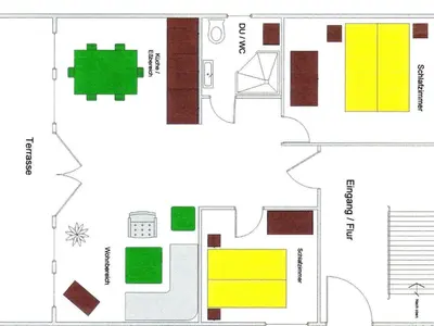 Grundriss der Unterkunft Apartment Fewo Stricker 21 by Interhome