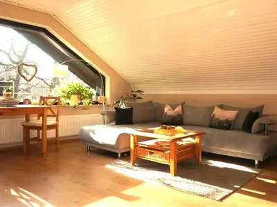 Ein Sitzbereich in der Unterkunft Apartment Gemütliches Appartement in Ottenhai mit Grill by Interhome
