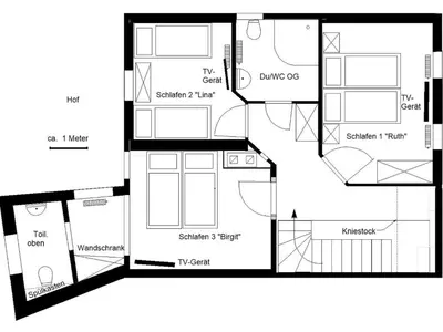 Grundriss der Unterkunft Holiday Home Haus Molle by Interhome