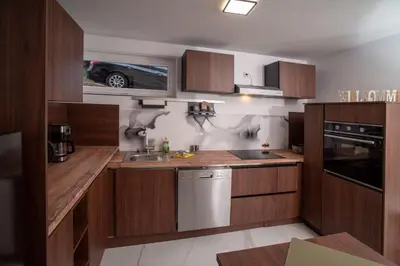 Küche/Küchenzeile in der Unterkunft Designapartments Sportivo Maserati - Sennhütte 6