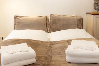 Ein Bett oder Betten in einem Zimmer der Unterkunft Harzliebe