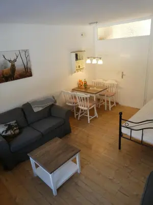 Ein Sitzbereich in der Unterkunft Haus Jörn, Ferienapartments im Harz, Wieda