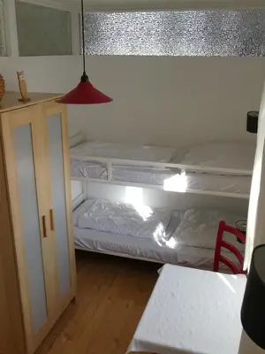 Ein Bett oder Betten in einem Zimmer der Unterkunft Haus Jörn, Ferienapartments im Harz, Wieda