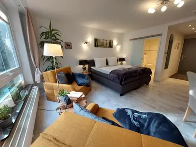Ein Sitzbereich in der Unterkunft Harzbummel