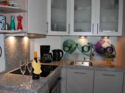Küche/Küchenzeile in der Unterkunft Apartment mit Balkon in Hohegeiß by Interhome