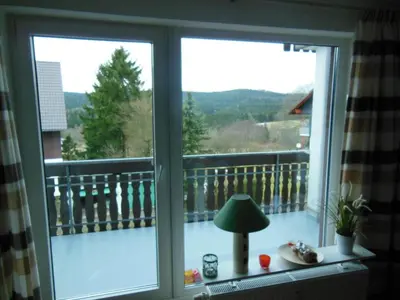 Ein Balkon oder eine Terrasse in der Unterkunft Apartment mit Balkon in Hohegeiß by Interhome