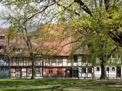 Das Gebäude in dem sich die Ferienwohnung befindet