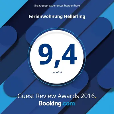 Ein Zertifikat, Auszeichnung, Logo oder anderes Dokument, das in der Unterkunft Ferienwohnung Hellerling ausgestellt ist