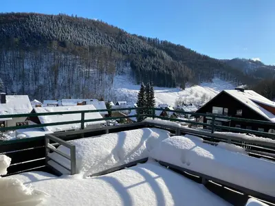 Haus Panoramablick im Winter