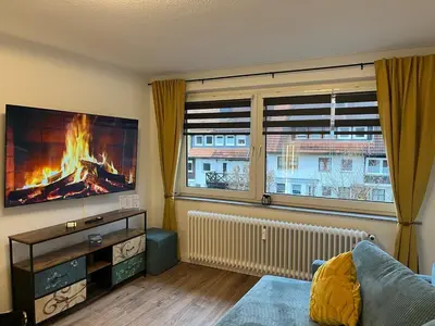 TV/Unterhaltungsangebot in der Unterkunft Ferienwohnung Bergwurm mit Balkon