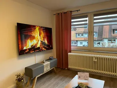 TV/Unterhaltungsangebot in der Unterkunft Ferienwohnung Bergwurm DX mit Balkon