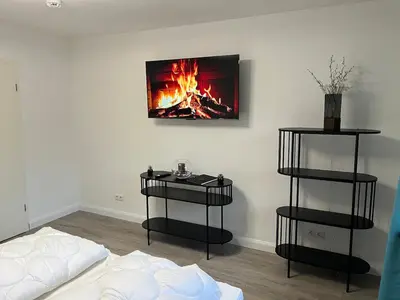 TV/Unterhaltungsangebot in der Unterkunft Ferienwohnung Bergwurm DX mit Balkon